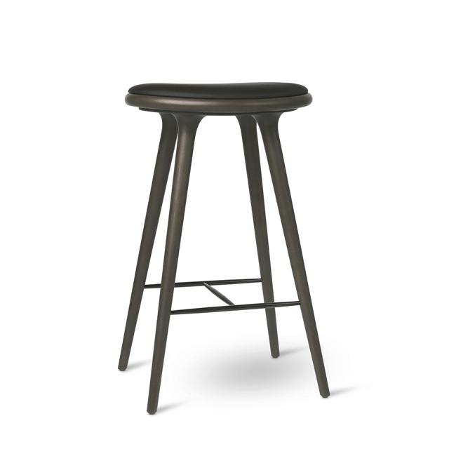 Mater High Stool Barstol Sirka Grå Bejdset Bøg 74cm