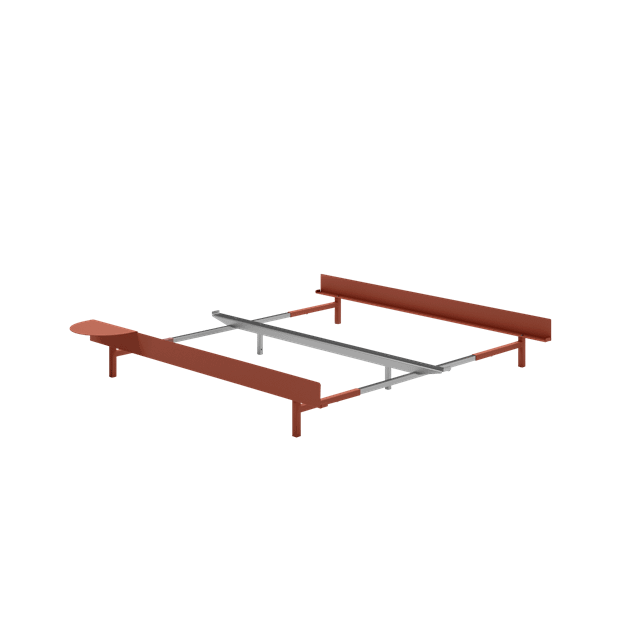 Moebe Bed Sengeramme 90-180 Cm Med Høje Ben Terracotta