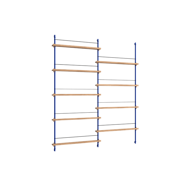 Moebe Magazine Shelving Ms 180   Eg Deep Blue