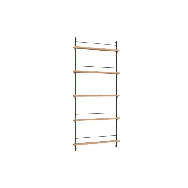 Moebe Magazine Shelving Ms 180   Eg Pine Green