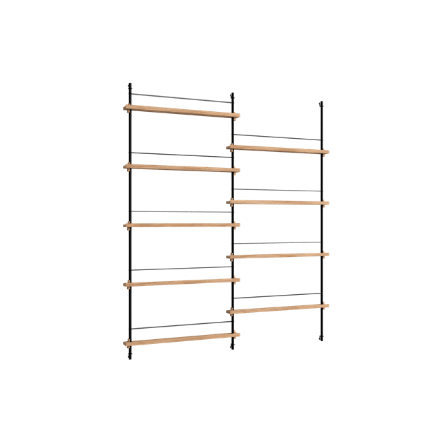 Moebe Magazine Shelving Ms 180   Eg Sort