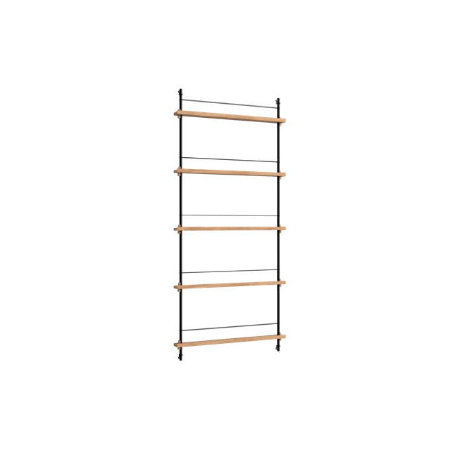 Moebe Magazine Shelving Ms 180   Eg Sort