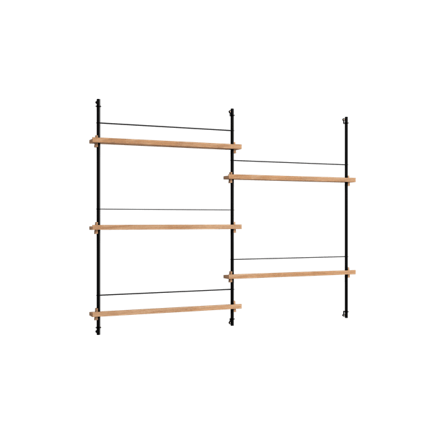 Moebe Magazine Shelving Ms 115   Eg Sort