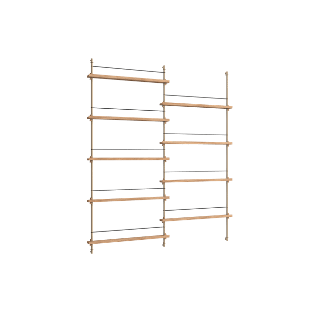 Moebe Magazine Shelving Ms 180   Eg Warm Grey