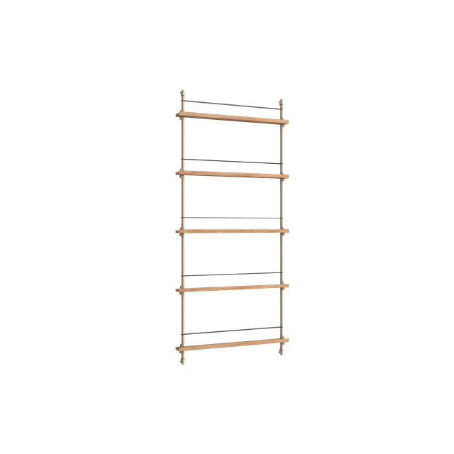 Moebe Magazine Shelving Ms 180   Eg Warm Grey