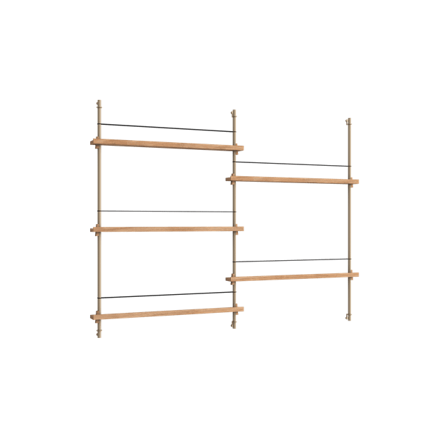 Moebe Magazine Shelving Ms 115   Eg Warm Grey