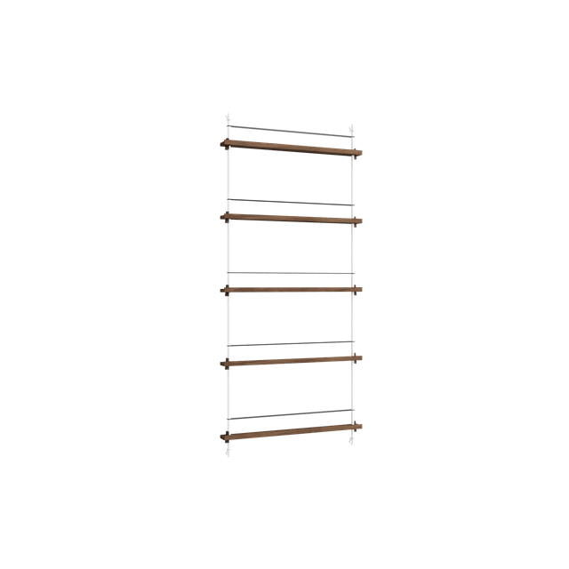 Moebe Magazine Shelving Ms 180   Røget Eg Hvid