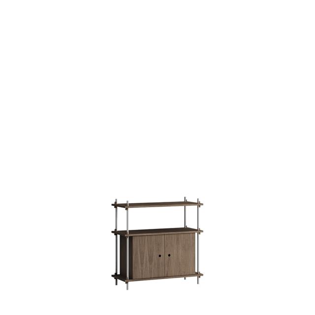 Moebe Shelving   85     Røget Eg Rustfri Stål