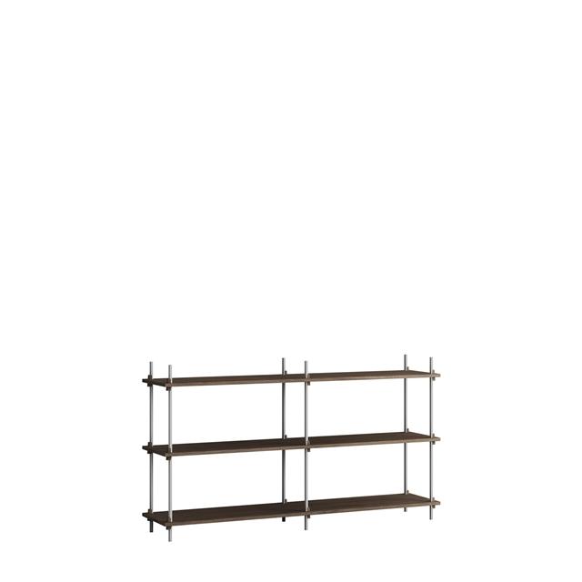 Moebe Shelving   85     Røget Eg Rustfri Stål