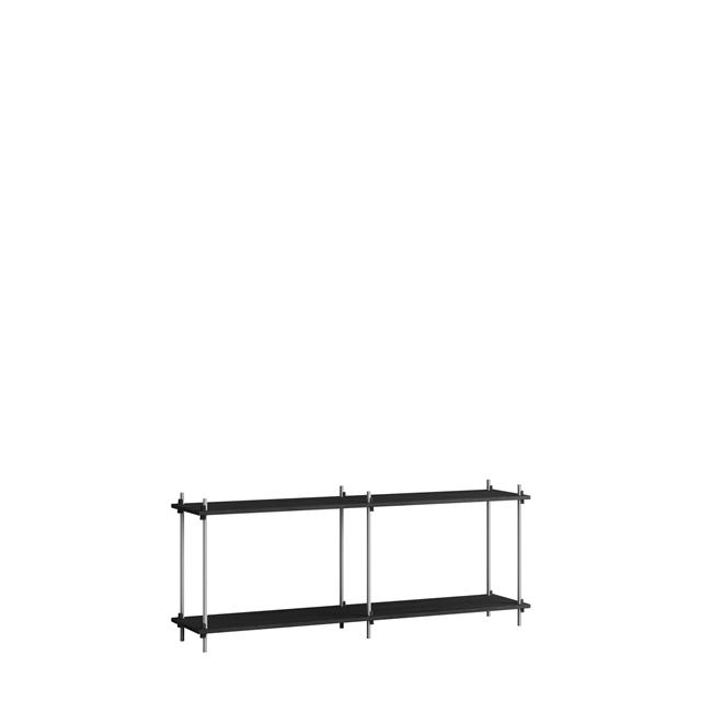 Moebe Shelving   65     Sort Rustfri Stål