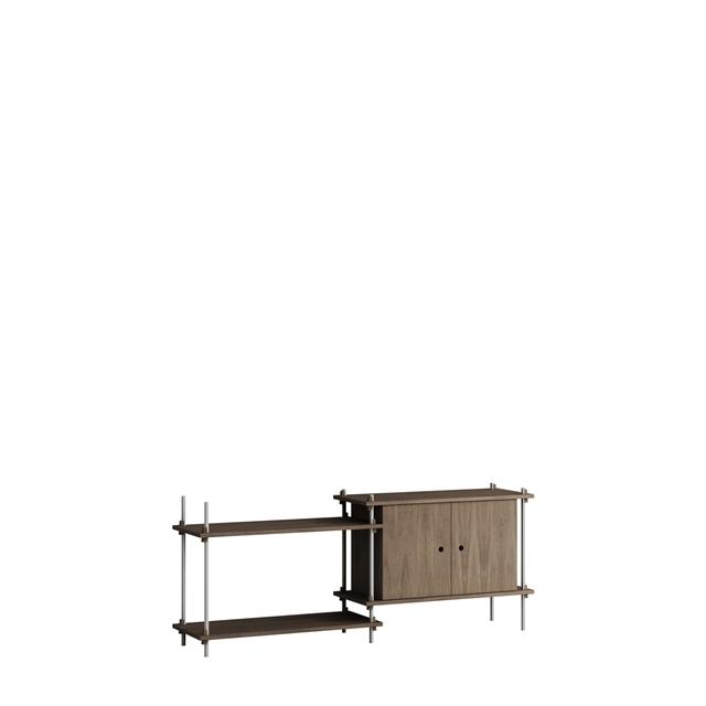 Moebe Shelving   65     Røget Eg Rustfri Stål