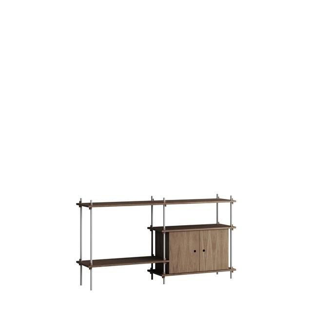 Moebe Shelving   85   Dc Røget Eg Rustfri Stål