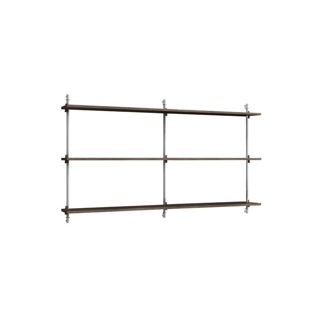 Moebe Wall Shelving Ws 85     Røget Eg Rustfri Stål