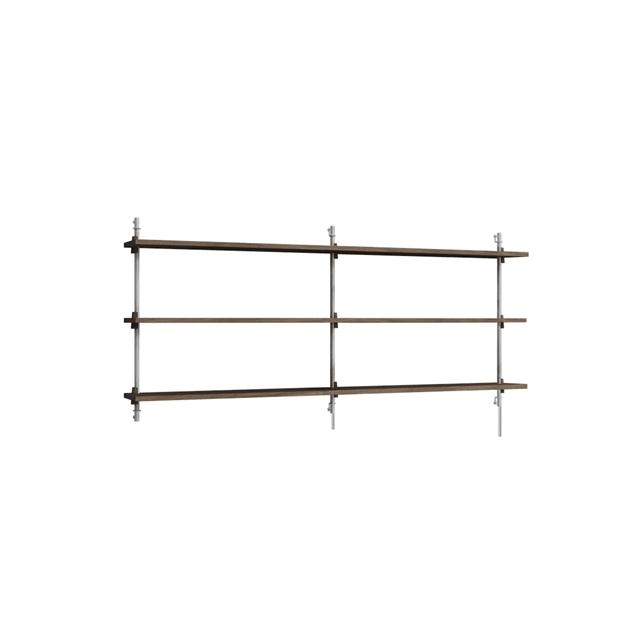 Moebe Wall Shelving Ws 65     Røget Eg Rustfri Stål