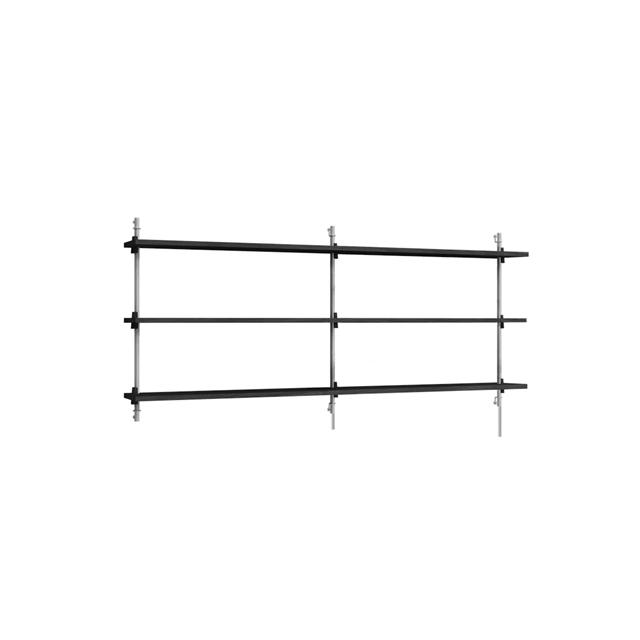 Moebe Wall Shelving Ws 65     Sort Rustfri Stål