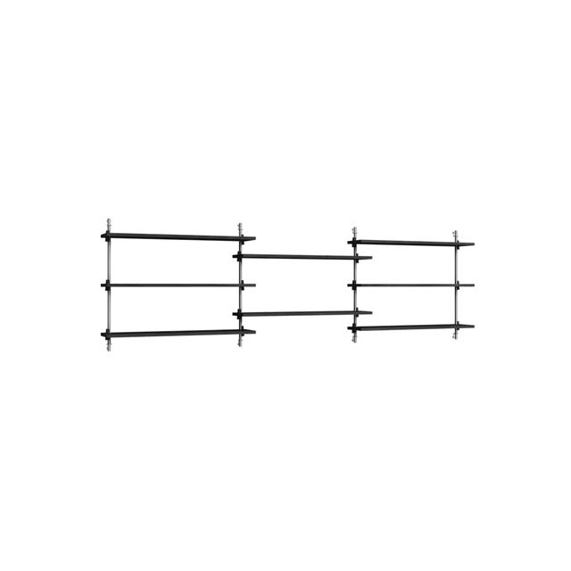Moebe Wall Shelving Ws 65   Sort Rustfri Stål