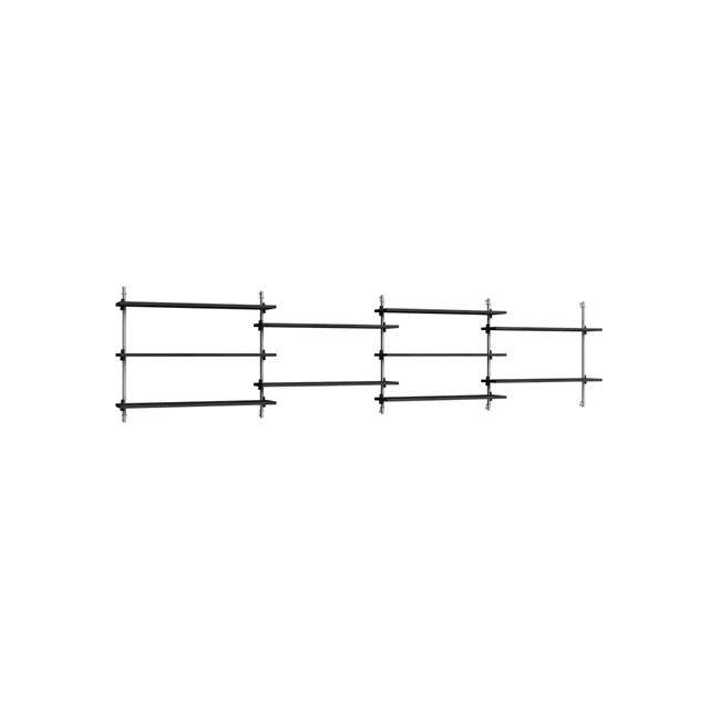 Moebe Wall Shelving Ws 65   Sort Rustfri Stål