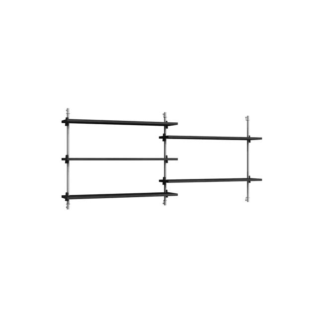 Moebe Wall Shelving Ws 65   Sort Rustfri Stål
