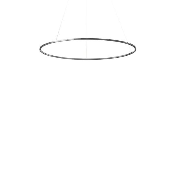 Nemo Ellisse Minor Pendel Oval Poleret Aluminium Hvid Uplight 3000k