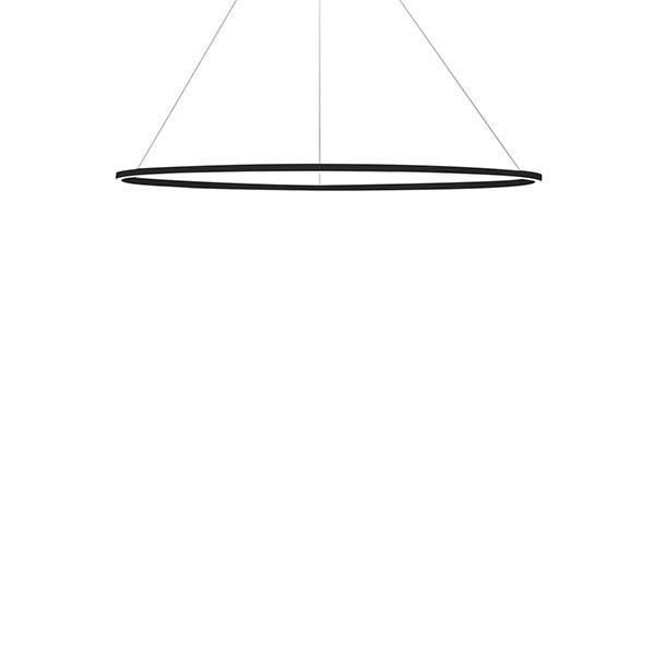 Nemo Ellisse Minor Pendel Oval Sort Hvid Downlight 2700k