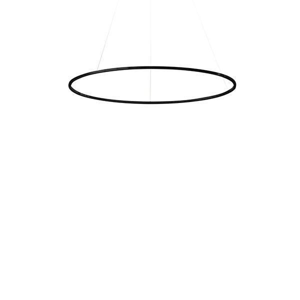 Nemo Ellisse Minor Pendel Oval Sort Hvid Uplight 2700k