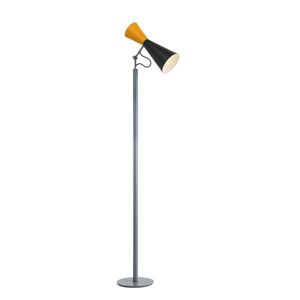 Nemo Parliament Gulvlampe Sort Og Gul