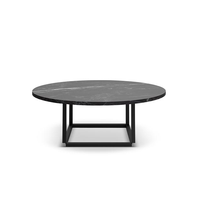 New Works Florence Sofabord ø90 Sort Marquina Marmor