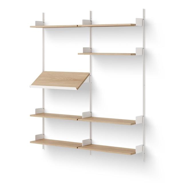 New Works Living Reol 1900 Egetræ Hvid