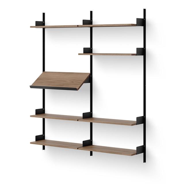 New Works Living Reol 1900 Valnød Sort