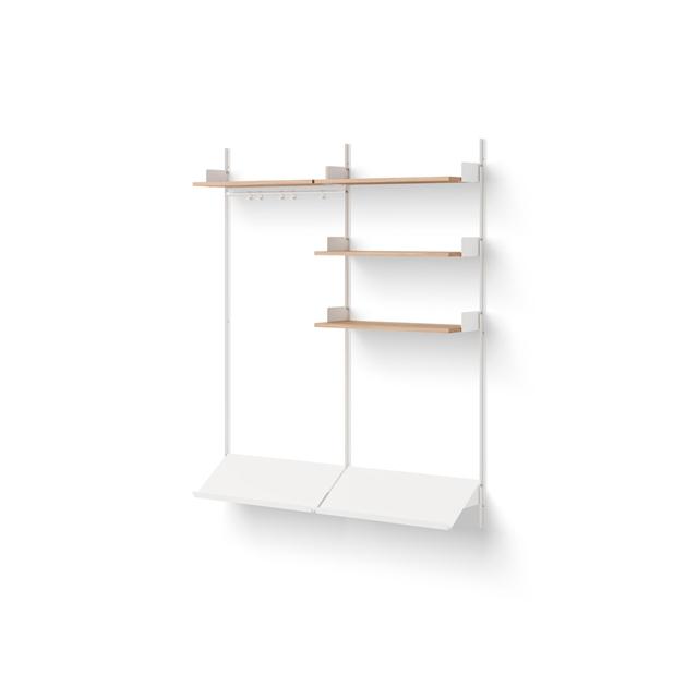 New Works Wardrobe Reol   Egetræ Hvid