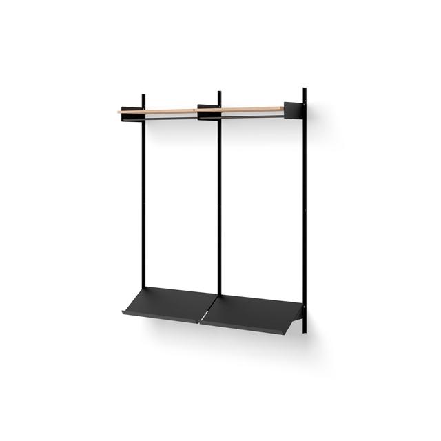 New Works Wardrobe Reol   Egetræ Sort