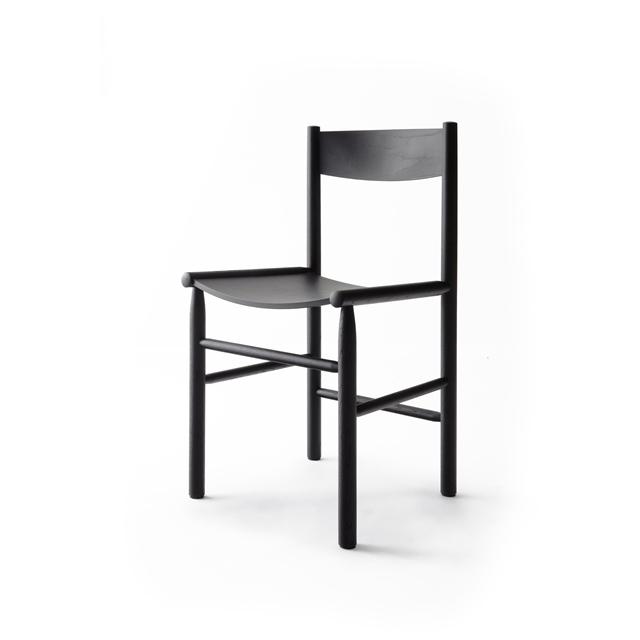 Nikari Linea Collection Akademia Spisebordsstol Sort Bejdset Asketræ