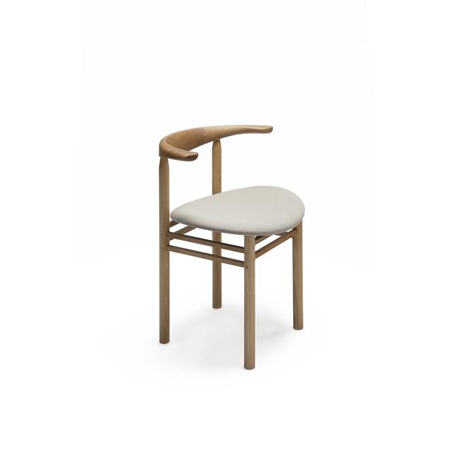 Nikari Linea Collection Rmt3 Spisebordsstol Asketræ Bejdset   Egetræsfarve Steelcut Trio 213
