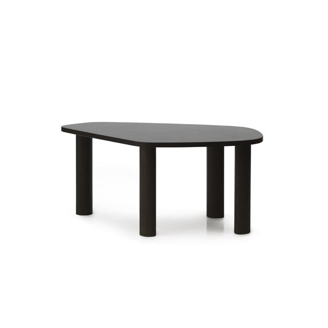 Normann Copenhagen Sculp Sofabord Stor Brunbejdset Asketræ