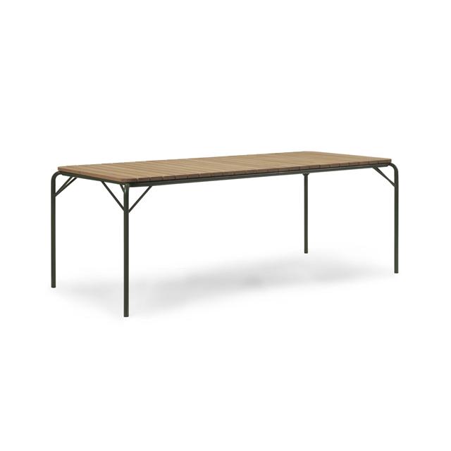 Normann Copenhagen Vig Spisebord 90   200 Cm Mørk Grøn Robinia