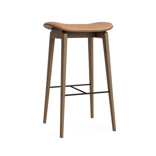 Norr11 Ny11 Barstol H65 Cm Lys Røget Egetræ Camel 21004
