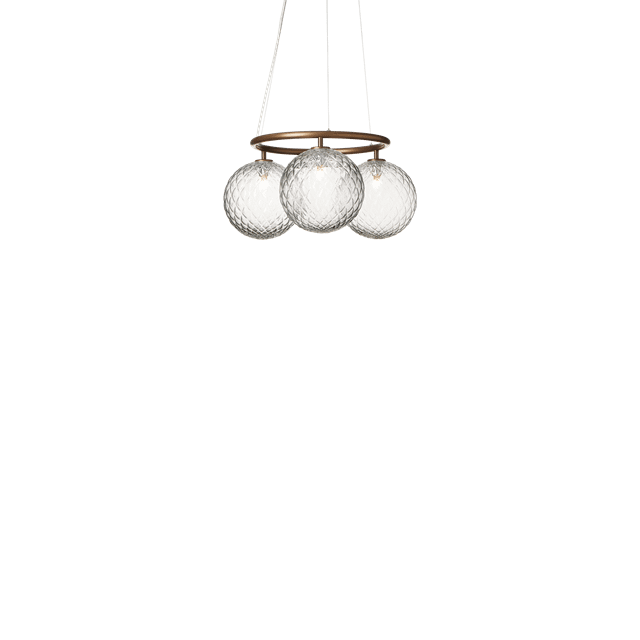 Nuura Miira   Circular Pendel Mørk Bronze Optic Clear