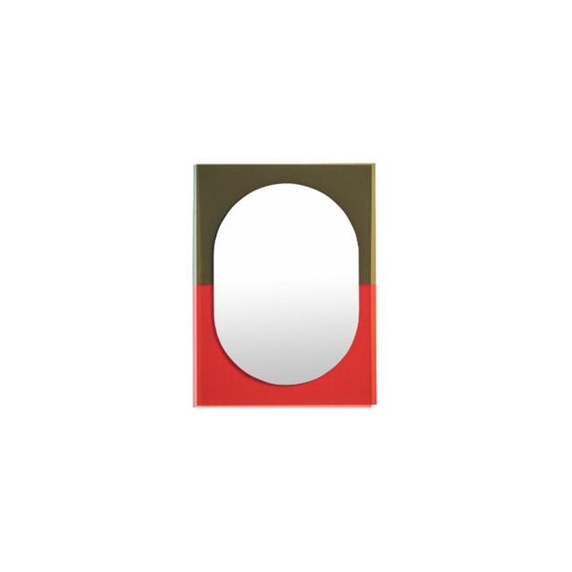 Petite Friture Wander Spejl 67x90 Vermilion Khaki