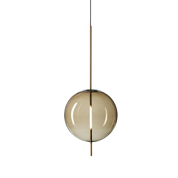 Pholc Kandinsky 45 Pendel Røget Brunt Glas   Messing