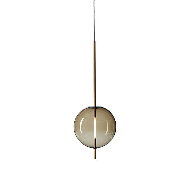 Pholc Kandinsky 30 Pendel Røget Brunt Glas   Messing