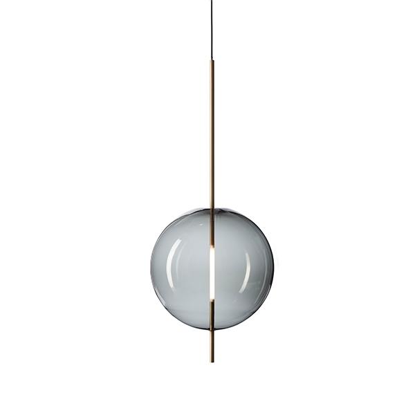 Pholc Kandinsky 45 Pendel Røget Gråt Glas   Messing