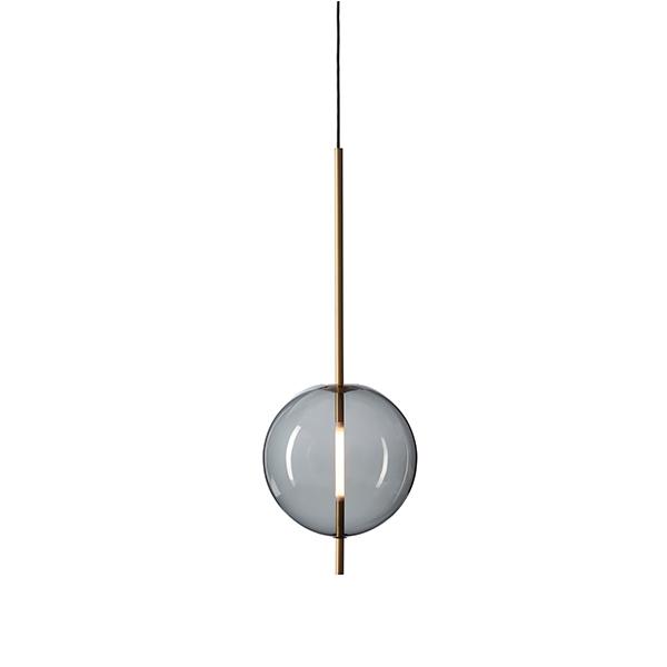 Pholc Kandinsky 30 Pendel Røget Gråt Glas   Messing