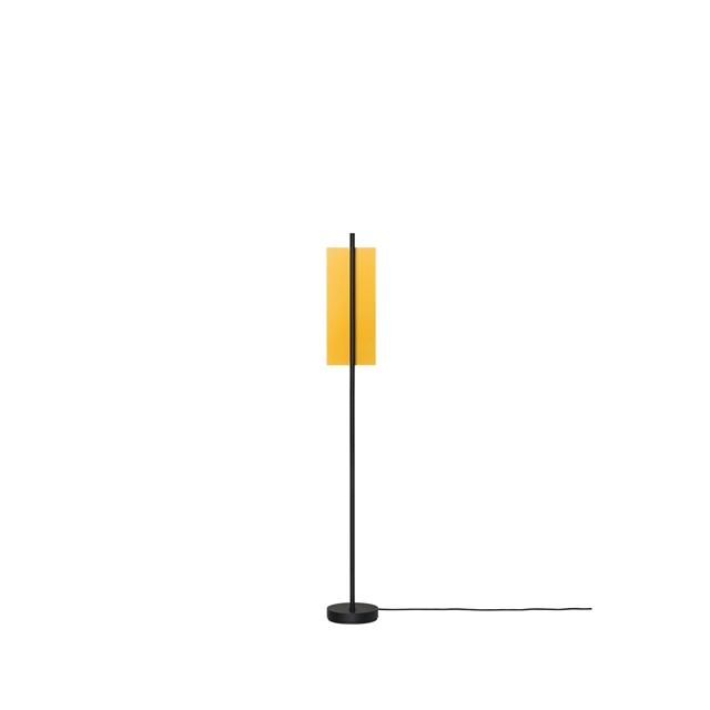 Santa   Cole Lámina Dorada 45 Gulvlampe Guld Sort