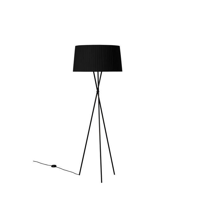 Santa   Cole Trípode G5 Gulvlampe Sort
