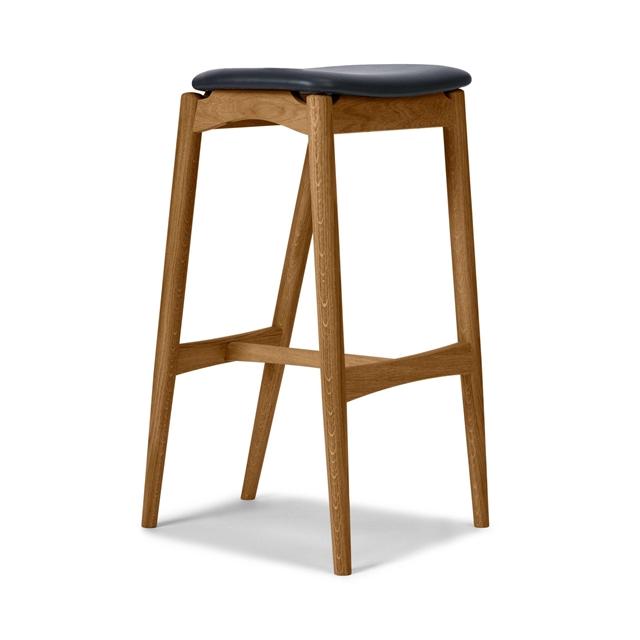 Sibast Furniture No   Barstol 65 Uden Ryg Olieret Eg Solid Sort