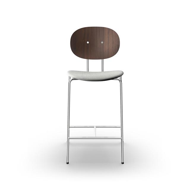 Sibast Furniture Piet Hein Barstol Krom Valnød Og Remix 123