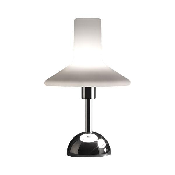 Tato Olly Bordlampe Krom   Hvid Mellem