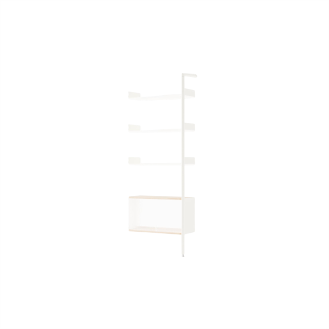 Tradition Rombe Bay If6 Cabinet Ekstra Hylde Lakeret Eg Alabaster