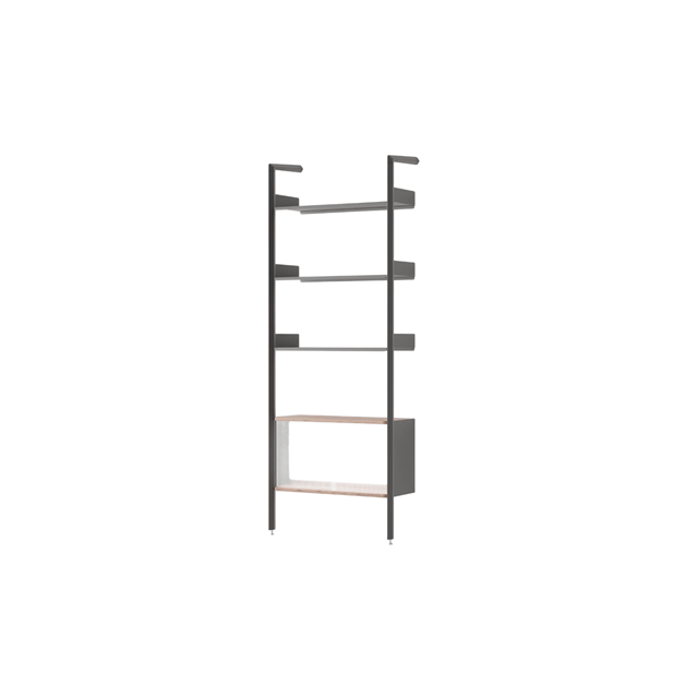 Tradition Rombe Full Bay If3 Cabinet Reol Lakeret Valnød Antracit