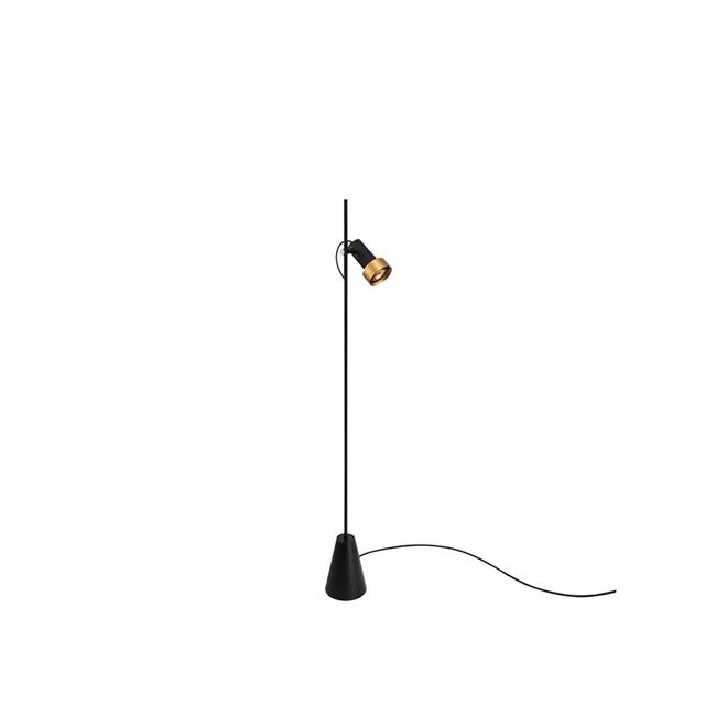 Trizo 21 2thirty-floor   Honeycomb Gulvlampe Sort Guld Ring